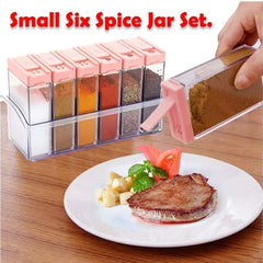 Spice Jars Dispenser Masala Rack/ Multicolour Set of 6