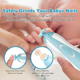 Premium 6-in-1 Electric Baby Nail Trimmer Set – Safe Infant Nail Filer, Random Color