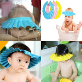 Baby Shower Cap With Stopper| Soft & Safe Material | Random Colors