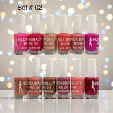 Huda Beauty Peel Off Nail Polish Set Pack of 6 - Multi Color Collection