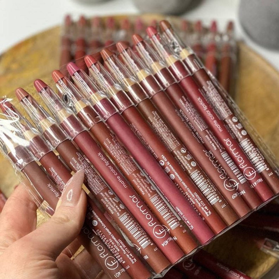 Flormar Waterproof Lip Pencil Set Of 12-Long lasting,High quality