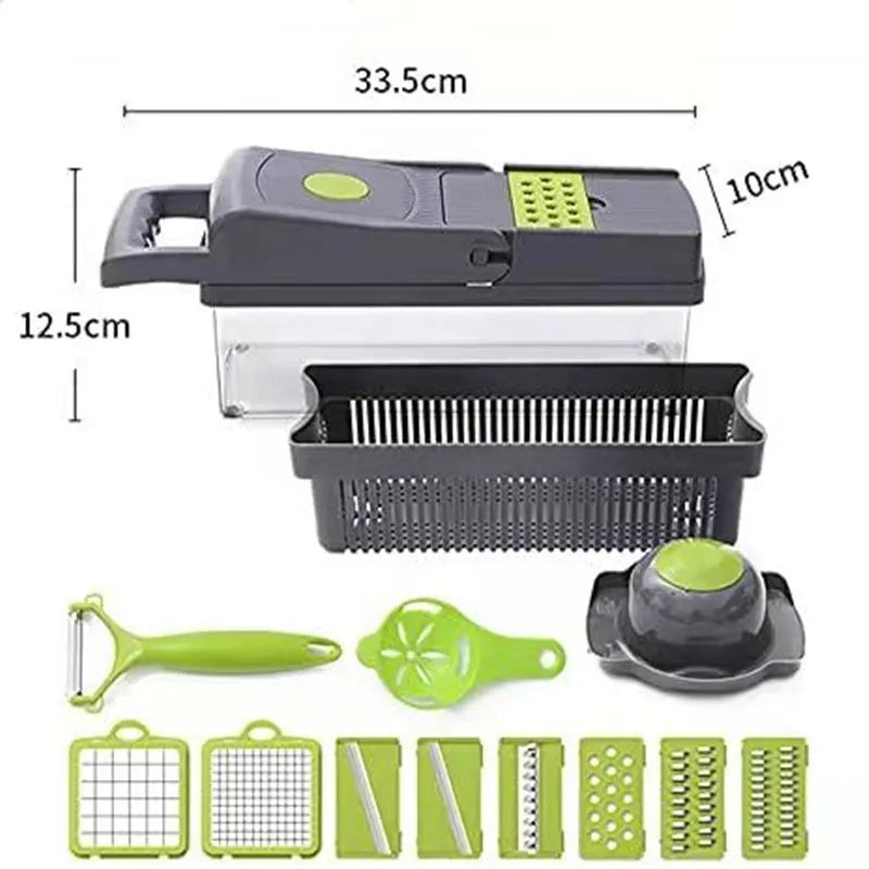 16-In-1 Multifunctional Vegetable Chopper / Food Cutter