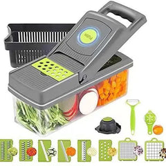 16-In-1 Multifunctional Vegetable Chopper / Food Cutter