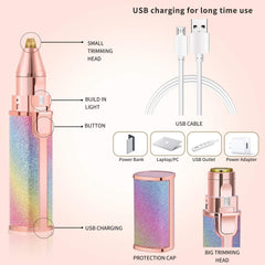 2 In 1 Hair Remover Chargeable , Multi Attractive Color With Usb Charging