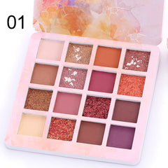 16 Color Eyeshadow Makeup Palette Matte & Shimmer Powder Eye Shadow Kit - Multi Color