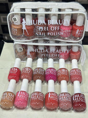 Huda Beauty Peel Off Nail Polish Set Pack of 6 - Multi Color Collection